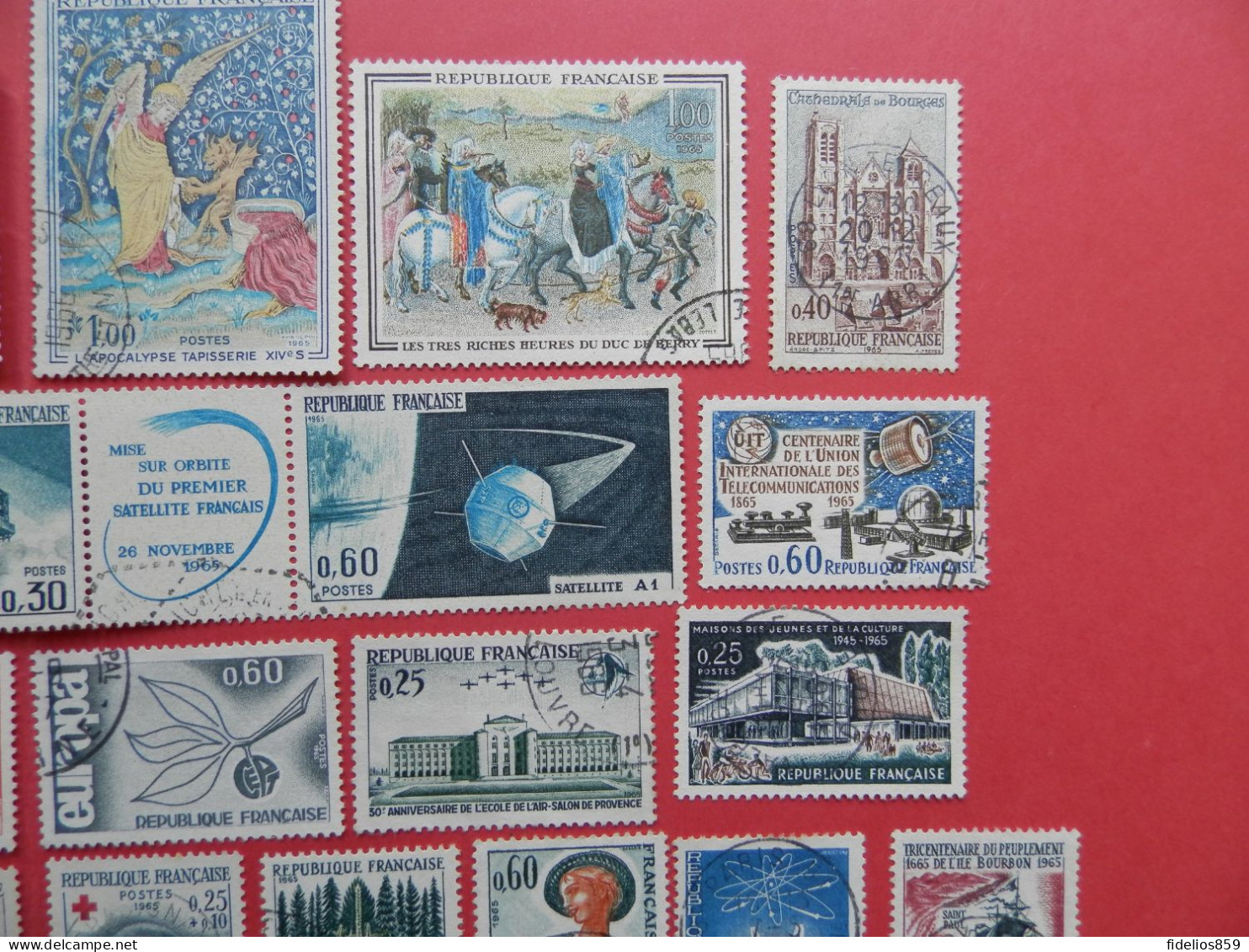 FRANCE : ANNEE COMPLETE 1965 SOIT 34TIMBRES OBLITERES QUALITE LUXE (VOIR PHOTOS) - 1960-1969