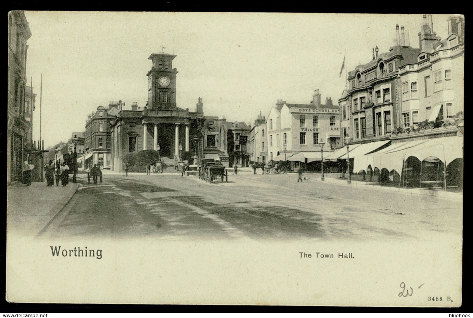 Ref 1626 - Early Peacock Postcard - The Town Hall - Worthing Sussex - Worthing