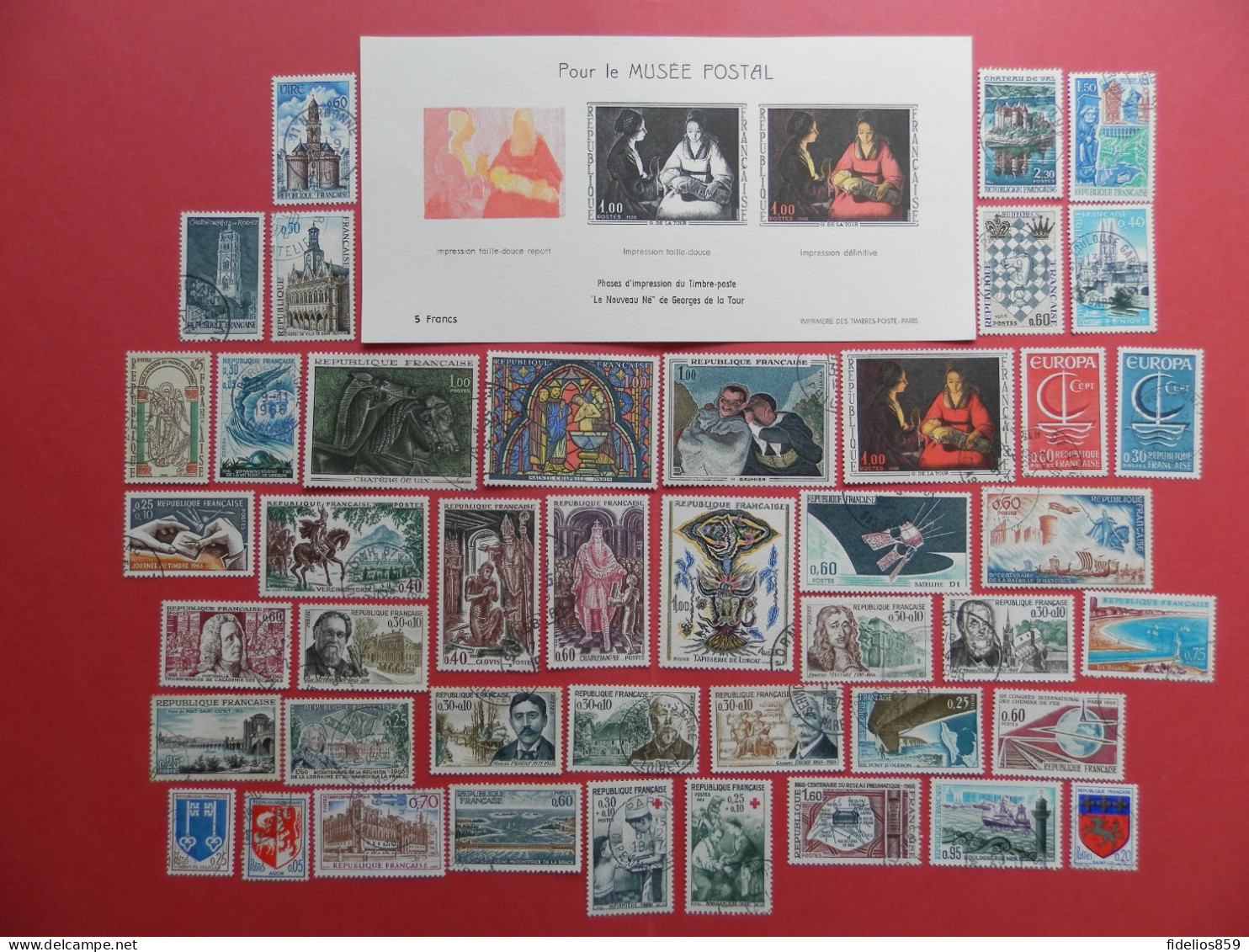 FRANCE : ANNEE COMPLETE 1966 SOIT 43TIMBRES OBLITERES QUALITE LUXE (VOIR PHOTOS) - 1960-1969