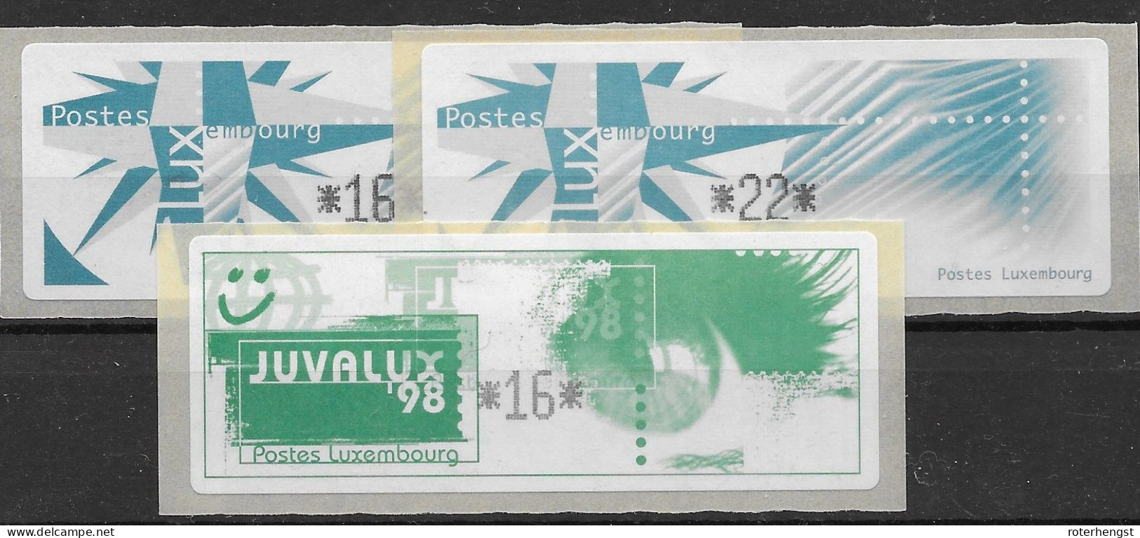 Luxemburg 1997-98 Mint Adhesive 7 Euros - Franking Machines (EMA)