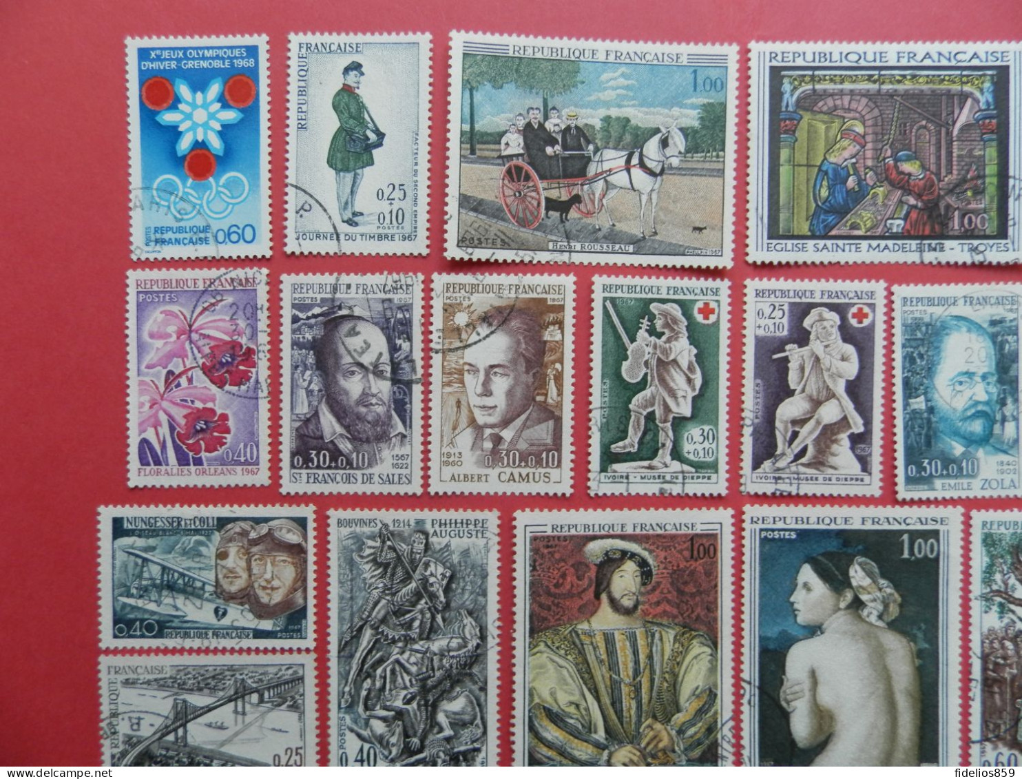 FRANCE : ANNEE COMPLETE 1967 SOIT 33TIMBRES OBLITERES QUALITE LUXE (VOIR PHOTOS) - 1960-1969