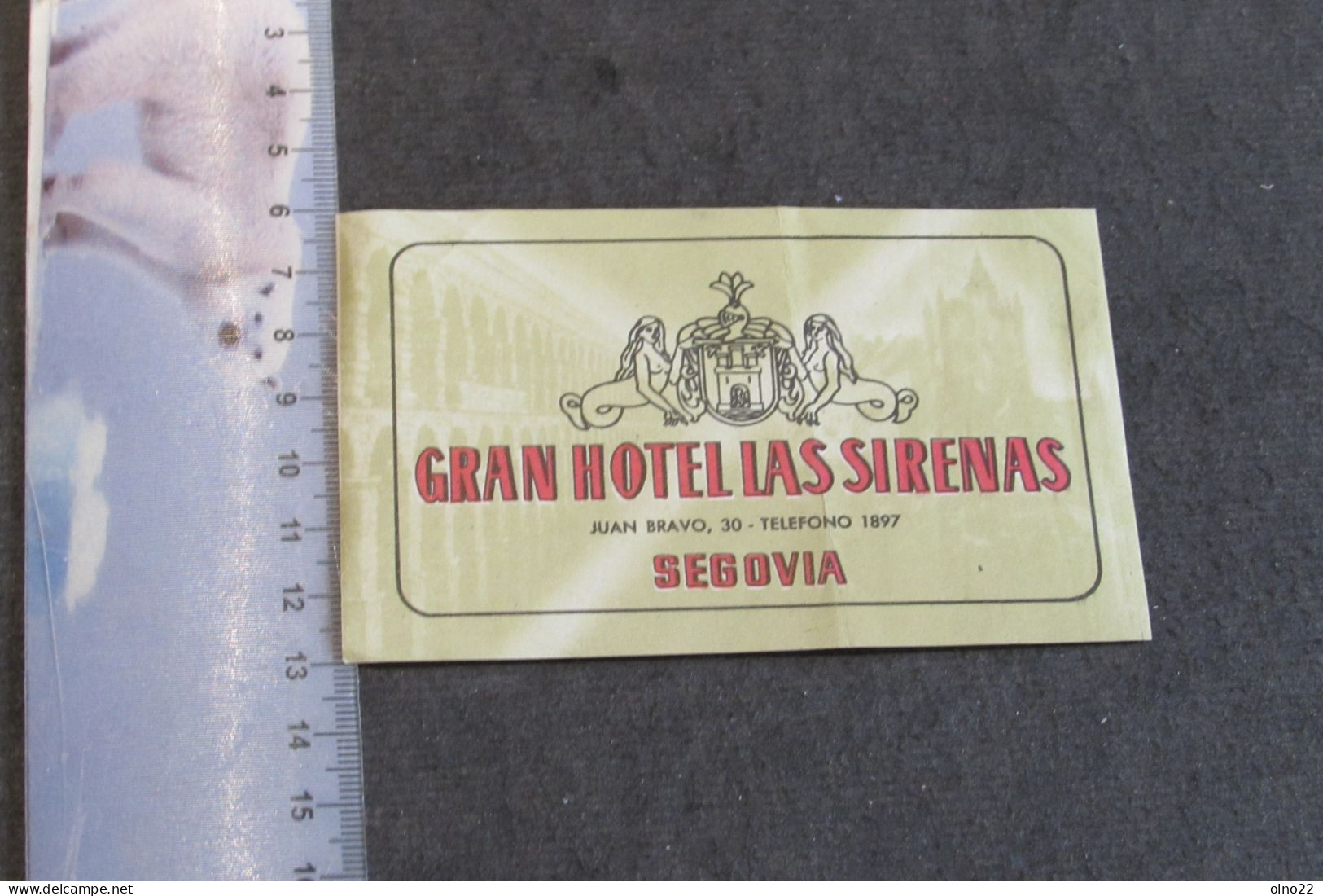 SEGOVIA - GRAN HOTEL LAS SIRENAS  - - Etiquettes D'hotels