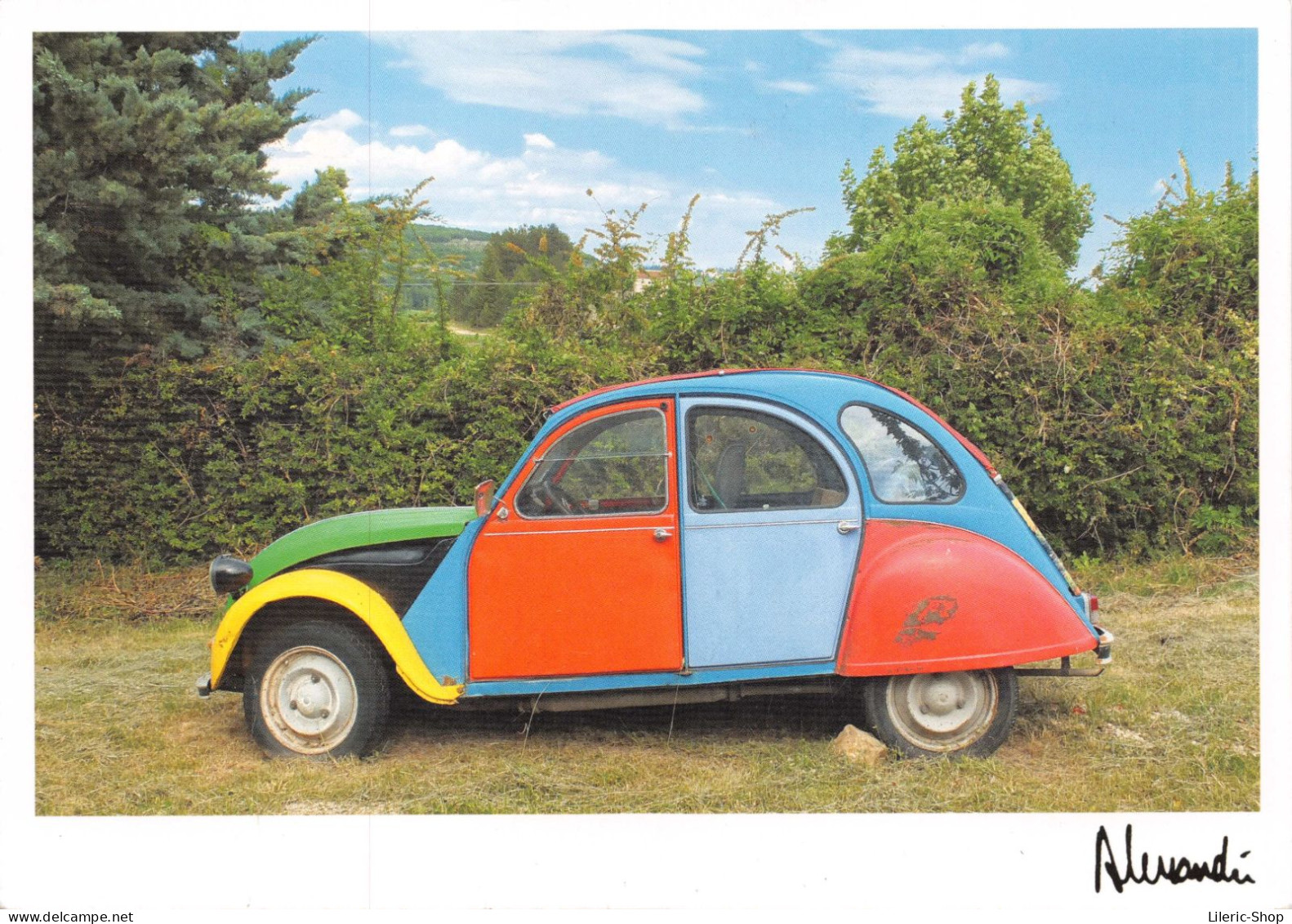 CITROËN 2 CV PHOTOGRAPHE JULIEN LAUTIER - LOT DE 2 CPM NEUVES - PKW