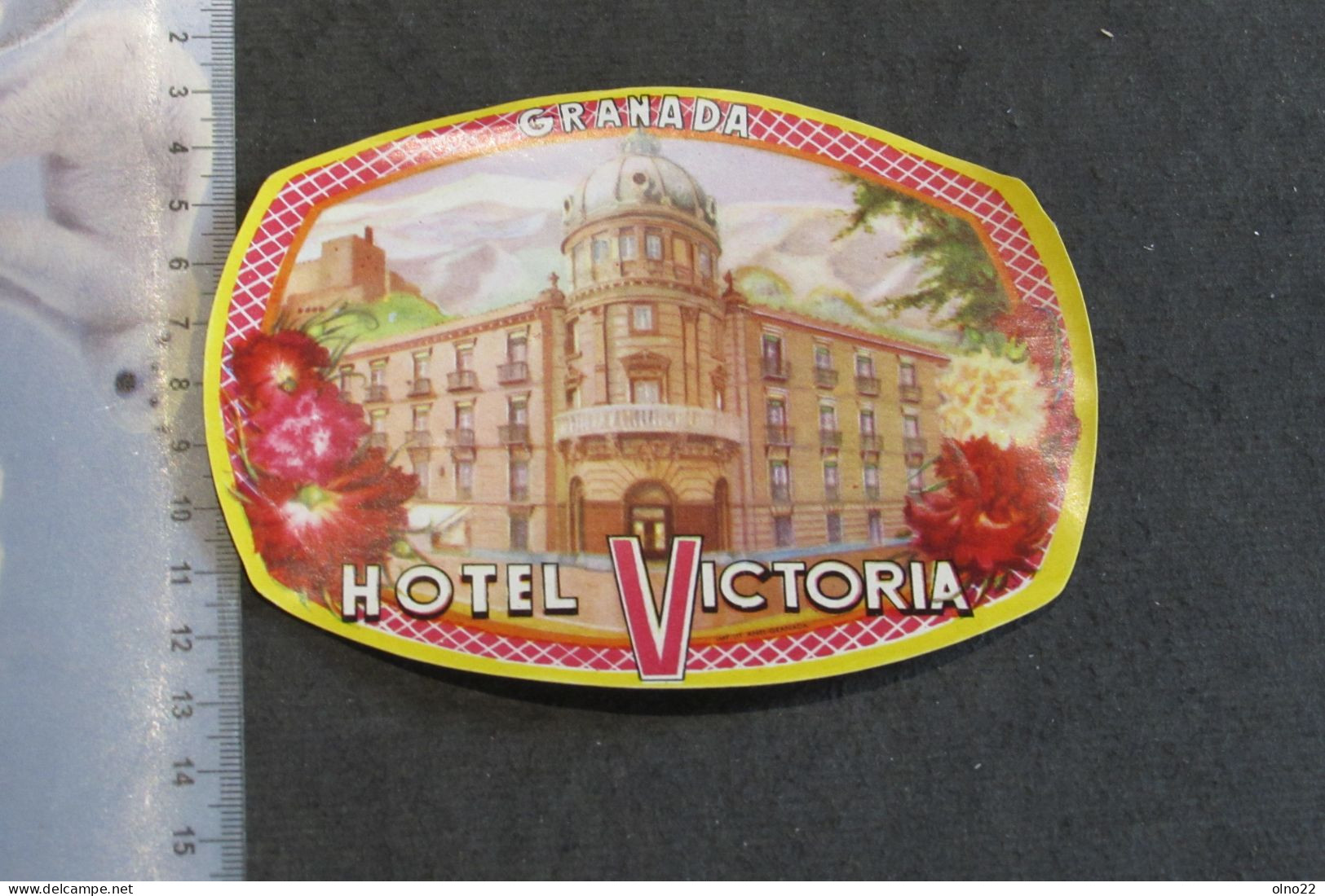 GRANADA - HOTEL VICTORIA  - - Etiquettes D'hotels