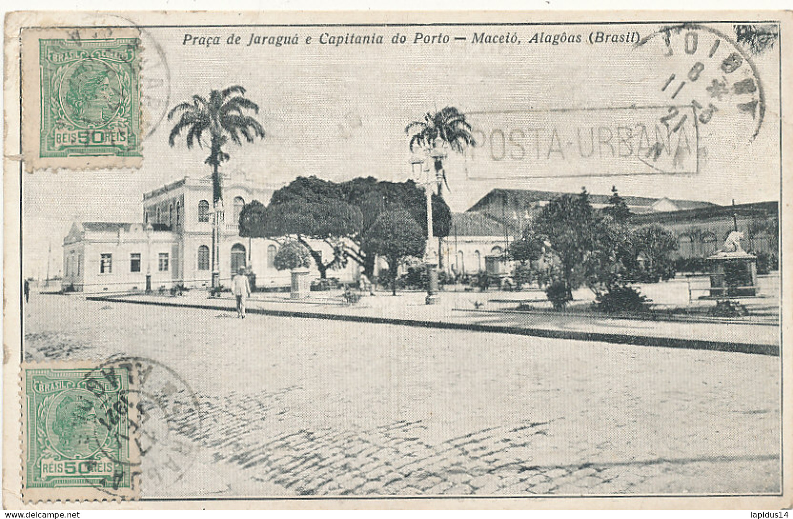 AW  655 -    C P A   BRESIL - MACEIO ALAGOAS  -PRACA DE JARAGUA E CAPITANIA DE PORTO   - Maceió