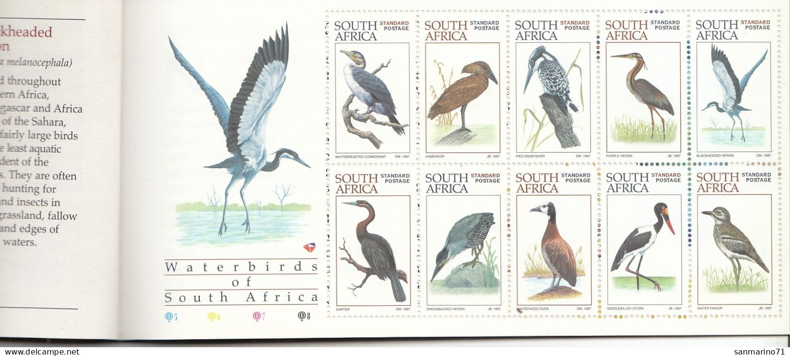 SOUTH AFRICA 1064-1073,unused Carnet,birds - Markenheftchen