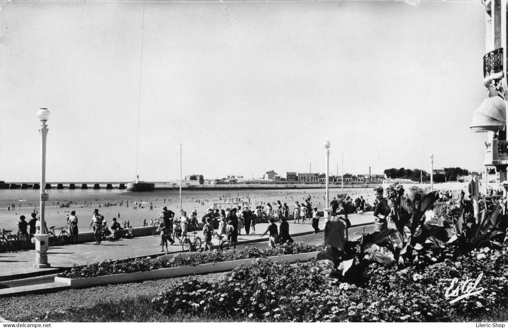 LES SABLES-D'OLONNE Les Parterres Fleuris, Place Du Maréchal Foch. Cpsm Dentelée PF 1958 - Sables D'Olonne