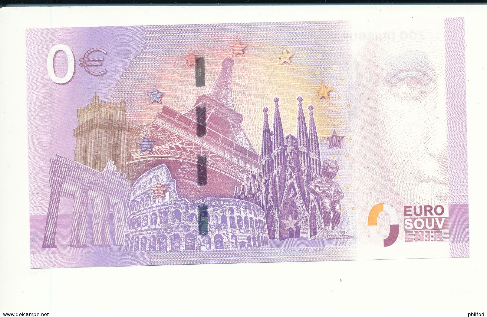 Billet Souvenir - 0 Euro - XEFV - 2017-6 - ZOO DUISBURG - N° 3568 - Billet épuisé - Lots & Kiloware - Banknotes