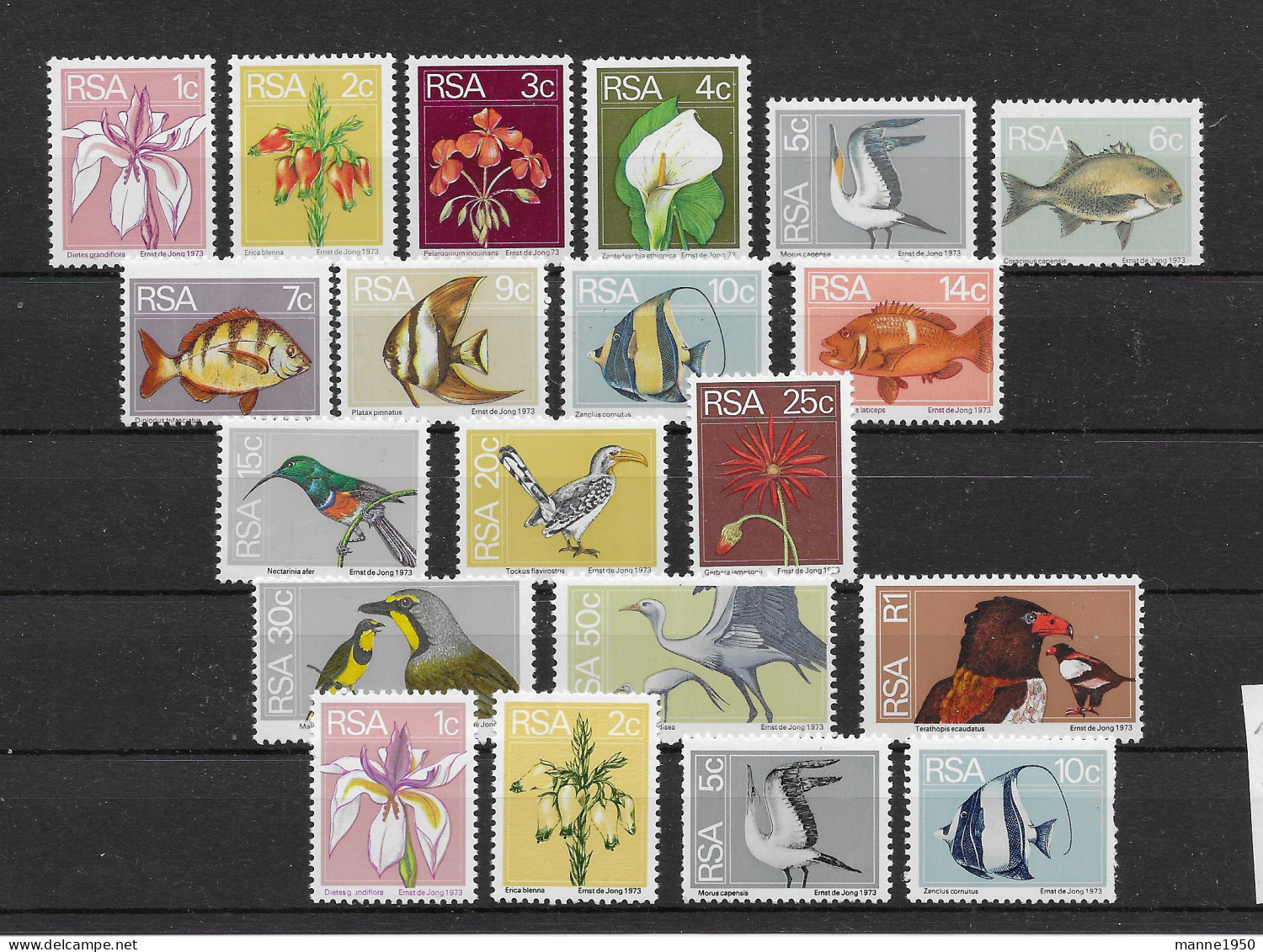 Südafrika 1974 Flora Und Fauna Mi.Nr. 447/62 + 463/66 Kpl. Satz Postfrisch ** - Ungebraucht