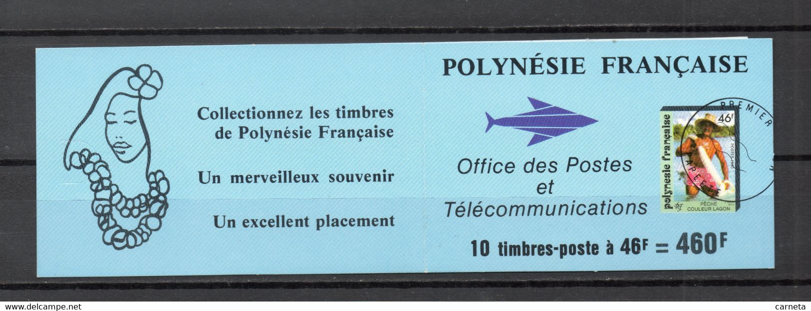 POLYNESIE  CARNET N° C427   NEUF SANS CHARNIERE COTE YVERT  18.00€   PECHEUR  COTE MAURY 20.00€ - Postzegelboekjes