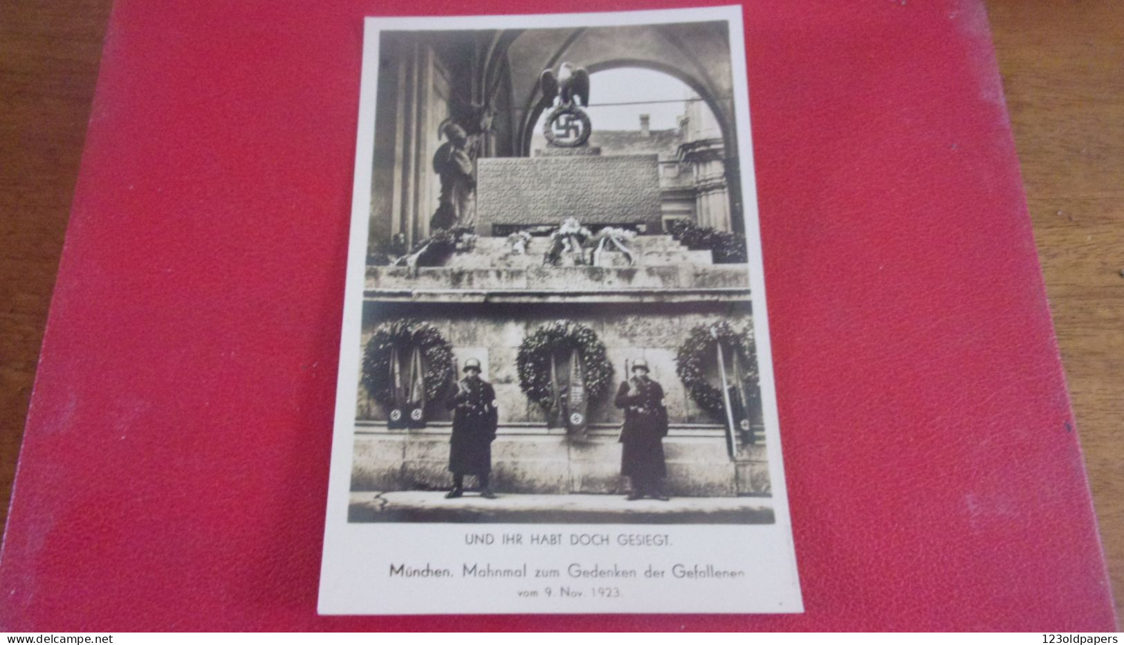 MUNCHEN PROPAGANDE Germania, Und Ihr Habt Doch Gesiegt, Munchen, Mahnmal Zum Gedenken Der Gefallenen.Nov.1923 - München