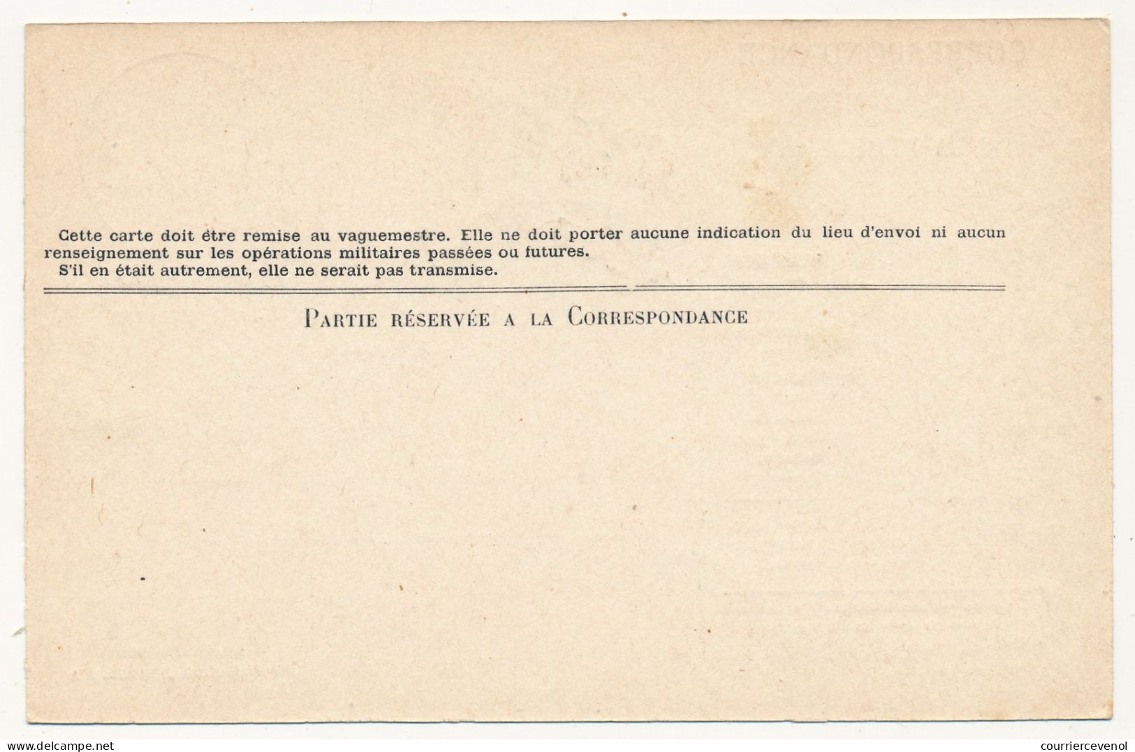 CPFM Officielle - Correspondance Des Armées De La République, Drapeaux Stern Pour Civils Mod B, Variété "de Armées" - Lettres & Documents