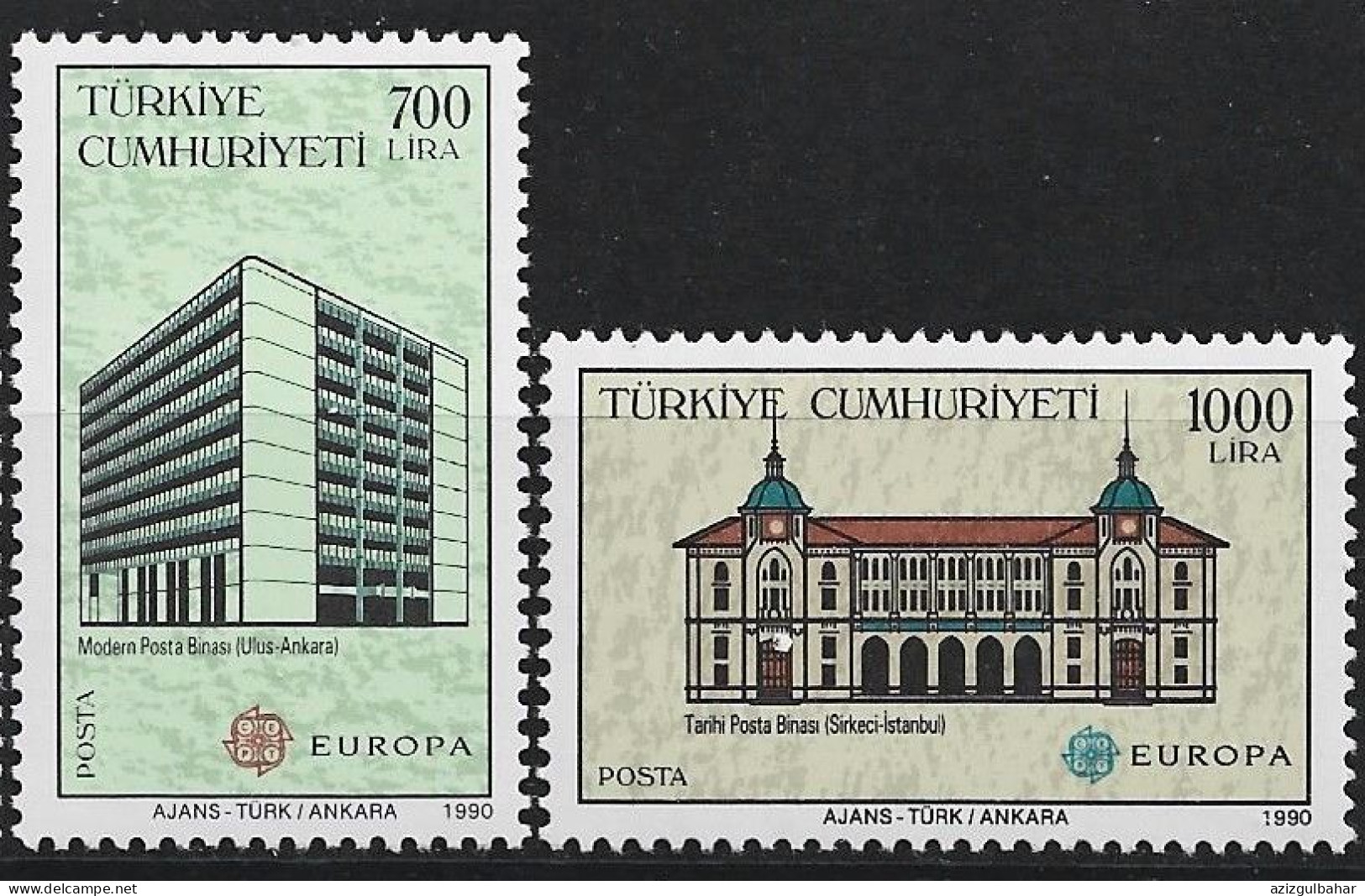 1990- -  TURKISH  STAMPS - UMM  EUROPA - ONE SET - Ongebruikt