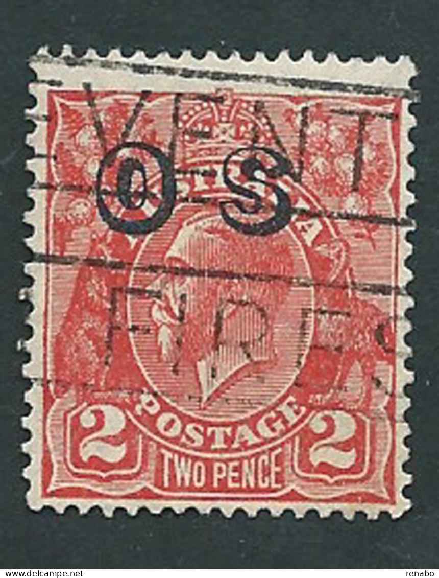 Australia 1932-33; Service Stamp Overloaded OS, Timbre De Service Surchargés OS. King George V. Used - Oficiales