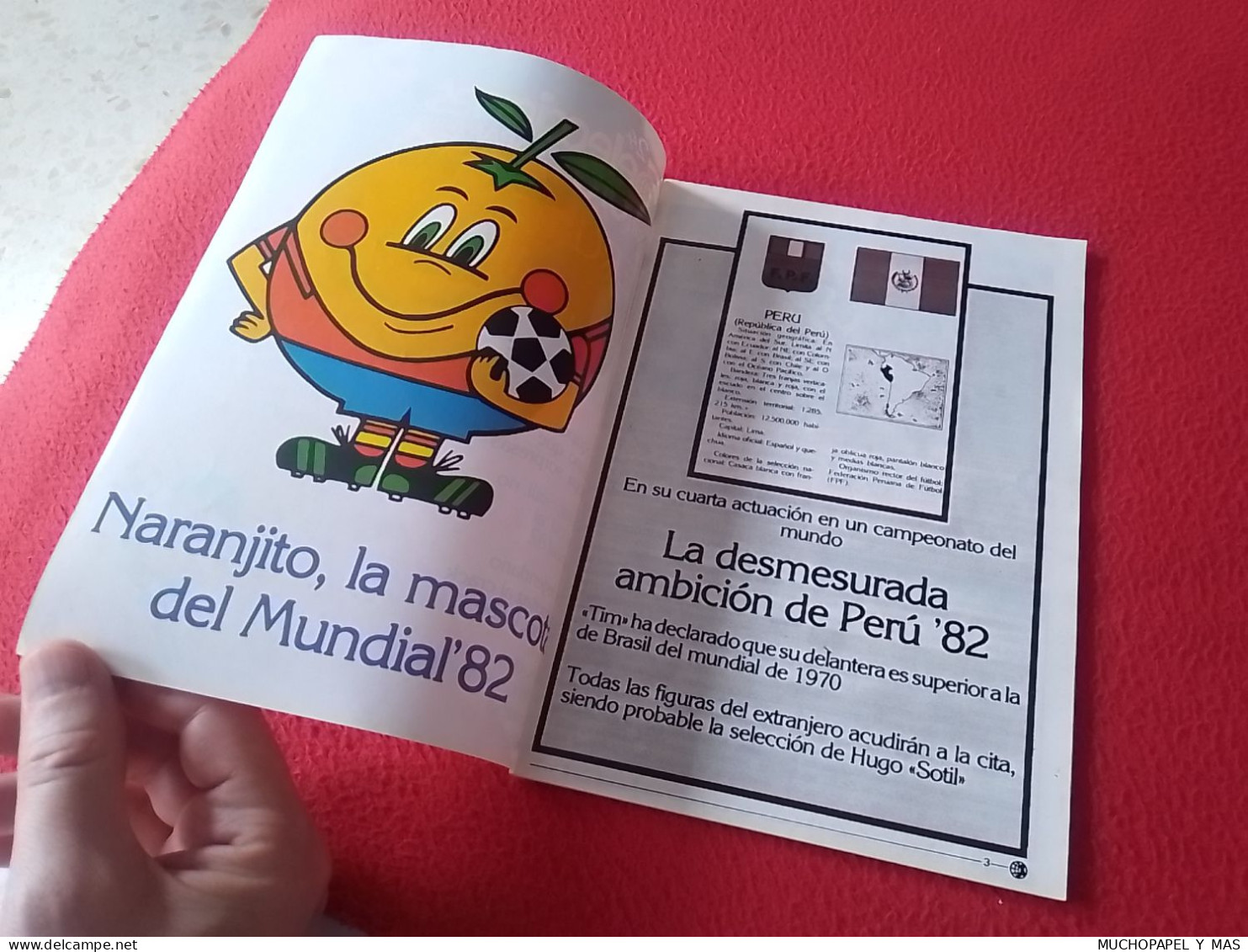 ANTIGUA REVISTA MAGAZINE FÚTBOL 24 SELECCIONES DE ORO ESPAÑA 82 Nº 6 PERÚ CHUMPITAZ CUBILLAS SOTIL..PERU FOOTBALL SPAIN - [4] Thema's