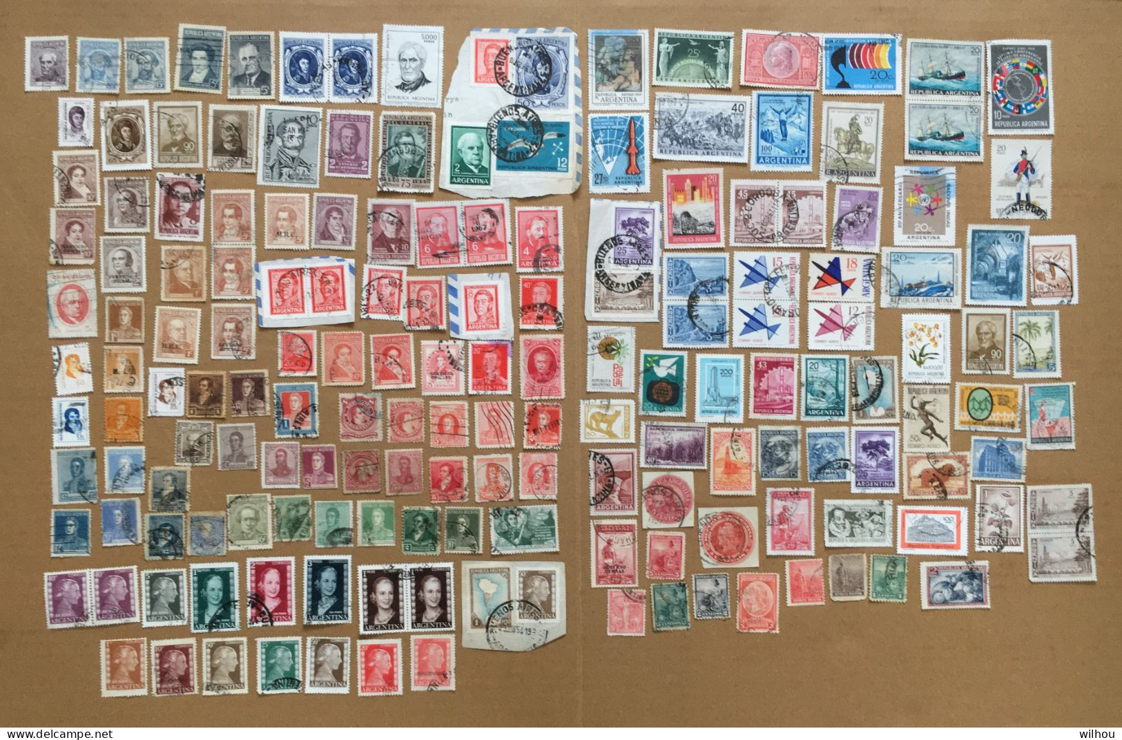 LOT DE 169 TIMBRES OBLITERES ARGENTINE TOUS DIFFERENTS PORTRAITS Et DIVERS - Colecciones & Series