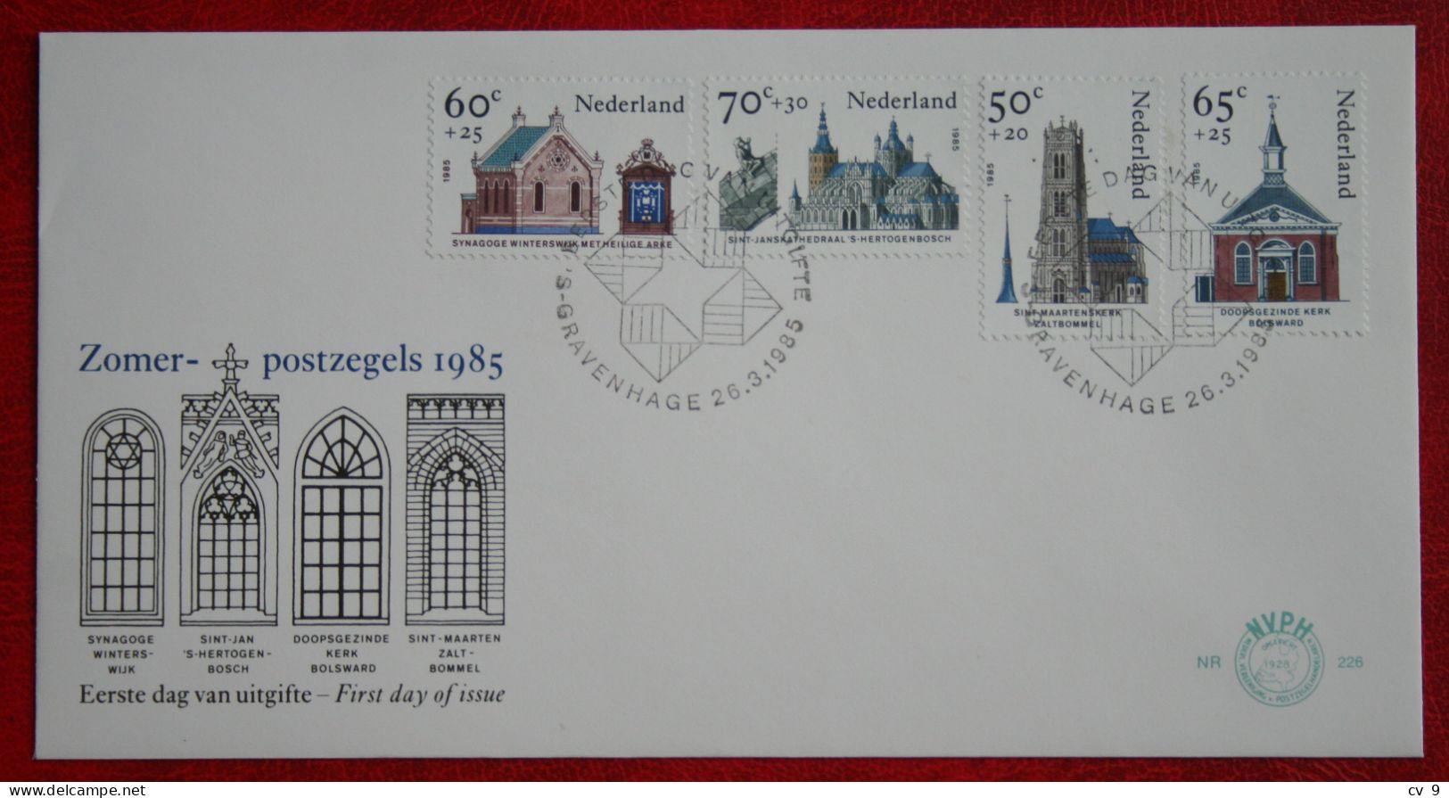 FDC E226 226 Zomerzegels Summer Sommer NVPH 1324-1327 1985 Without Address NEDERLAND NIEDERLANDE NETHERLANDS - FDC