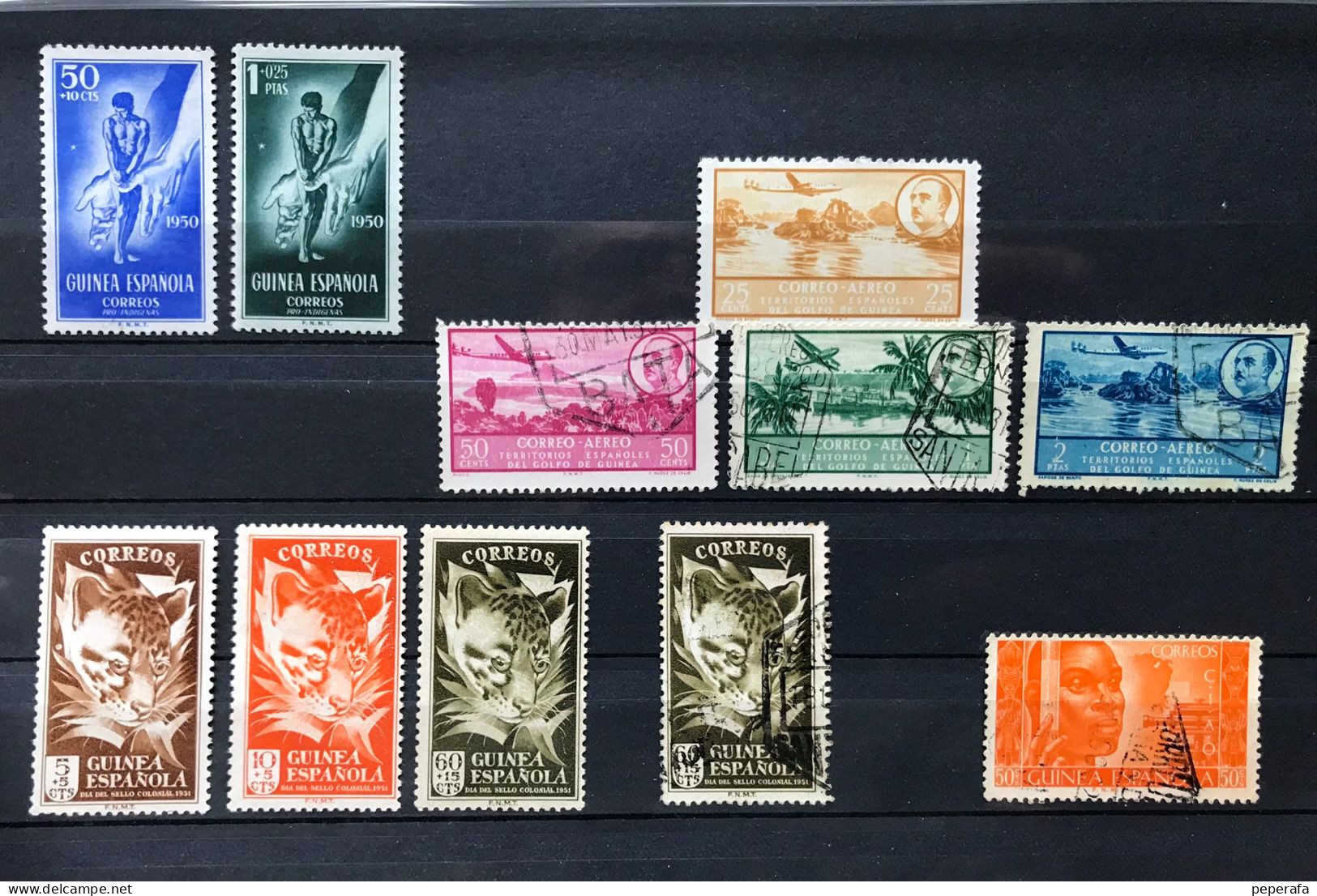 Spain, Spagne, España, GUINEA ESPAÑOLA, GOLFO DE GUINEA 1950, 1951 - Guinea Española