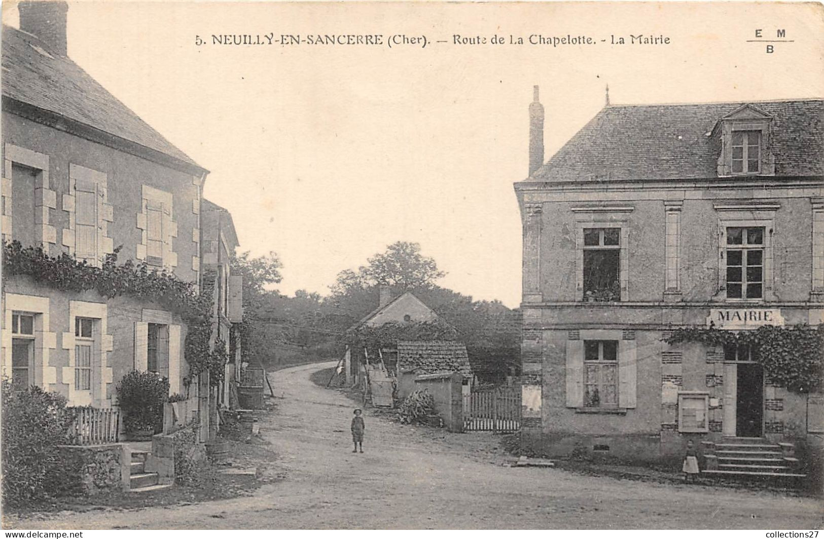 18-NEUILLY-EN-SANCERRE- ROUTE DE LA CHAPELOTTE LA MAIRIE - Autres & Non Classés