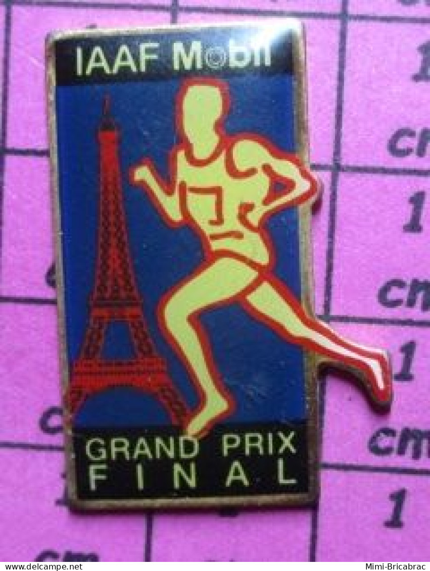 211B  Pin's Pins / Rare Et De Belle Qualité / SPORTS : ATHLETISME IAAF MOBIL GRAND PRIX FINAL TOUR EIFFEL - Athlétisme