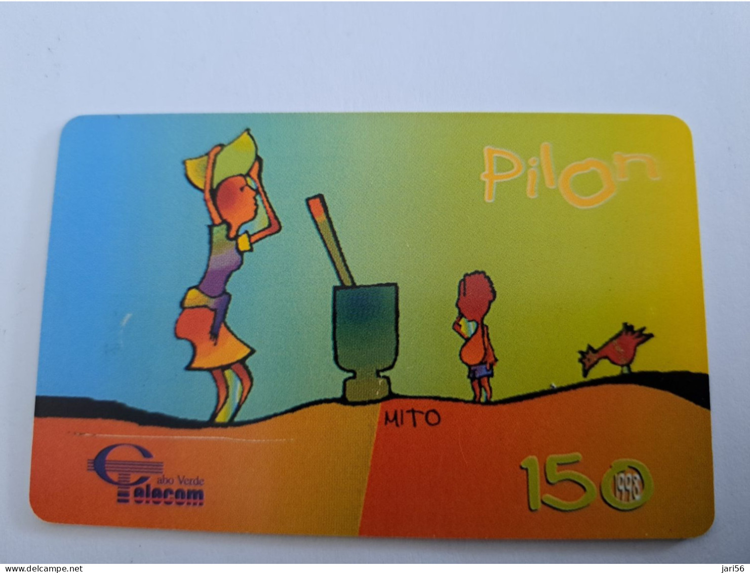 CABO VERDE /  CHIPCARD  / 150 UNITS/ PILON/ CHICKEN/ WATERCARRIER    ** 14928*** - Cape Verde