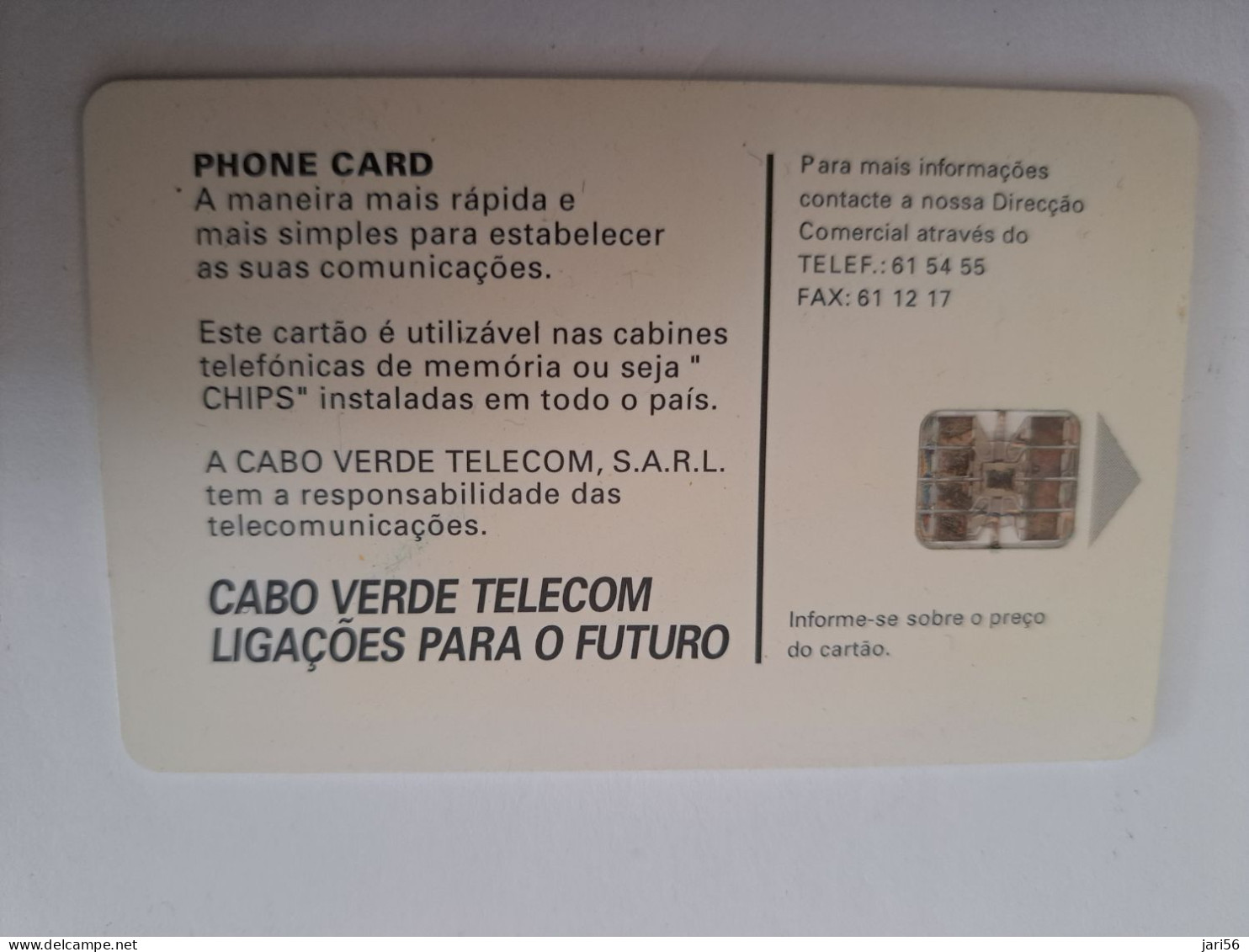 CABO VERDE /  CHIPCARD  / 150 UNITS/ PILON/ CHICKEN/ WATERCARRIER    ** 14928*** - Cap Vert