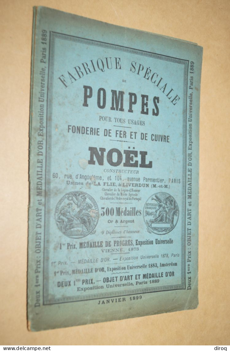 RARE,ancien Catalogue Fabrique De Pompes Noël 1899,complet 40 Pages,23,5 Cm./15,5 Cm. - 1801-1900