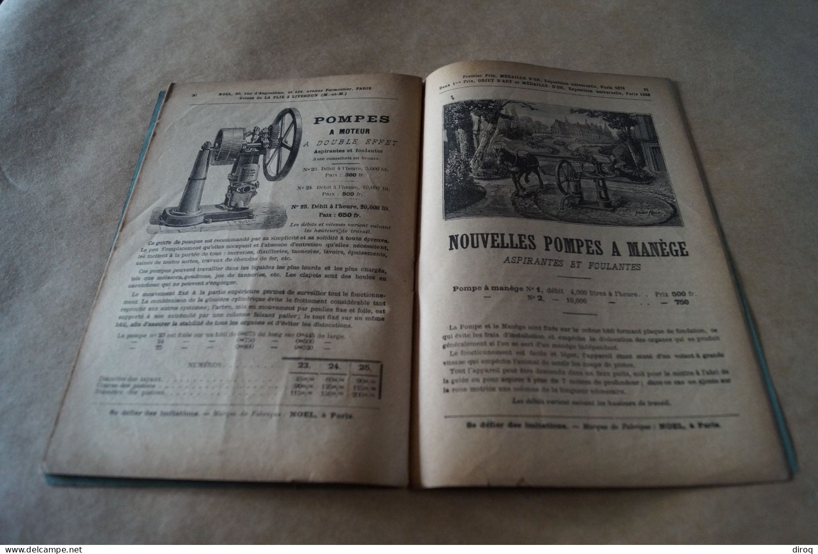 RARE,ancien catalogue fabrique de Pompes Noël 1899,complet 40 pages,23,5 Cm./15,5 Cm.