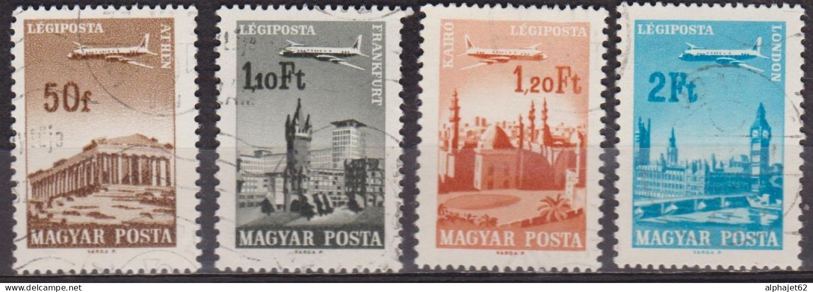 Avion Survolant Helsinki - HONGRIE - Athènes, Francfort, Le Caire, Londres,- N° 280-282-283-285 - 1966 - Used Stamps