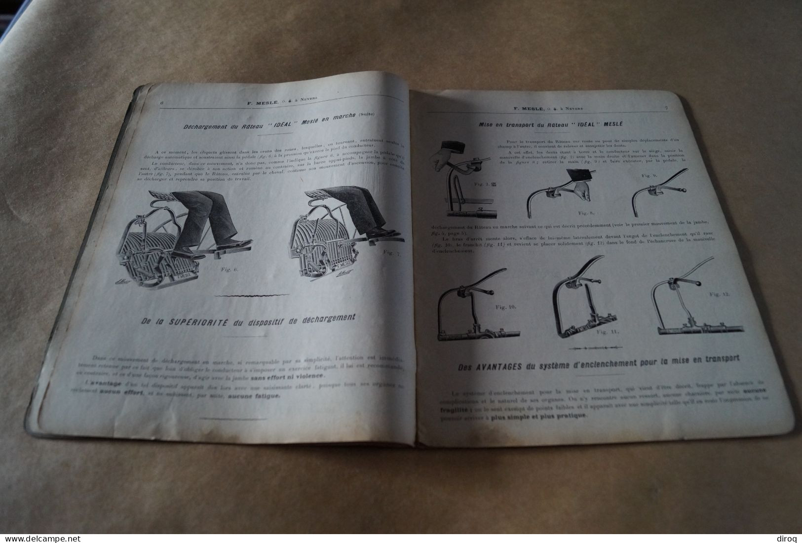 RARE,ancien Catalogue 1911,manufacture De Machines Agricoles F.Meslé (Nevers),32 Pages,27 Cm./20,5 Cm. - 1801-1900