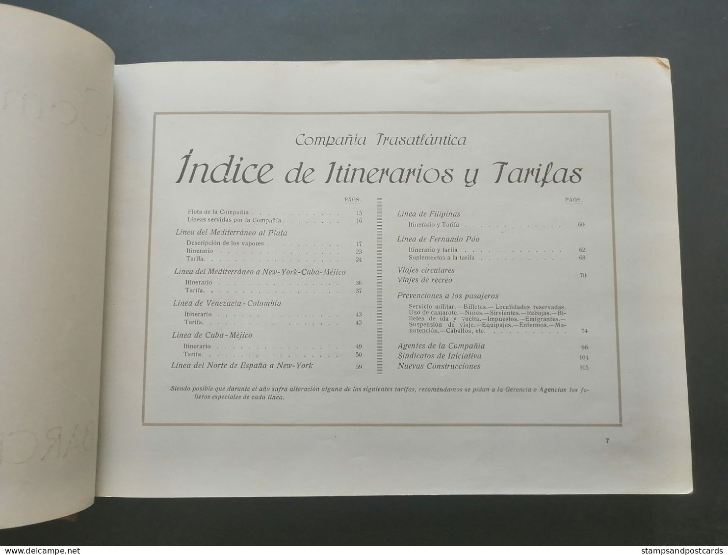 Compañía Trasatlántica Libro De Información 1920 Barcelona Catalonia España Spain Shipping Company Handbook Paquebot - Geography & Travel