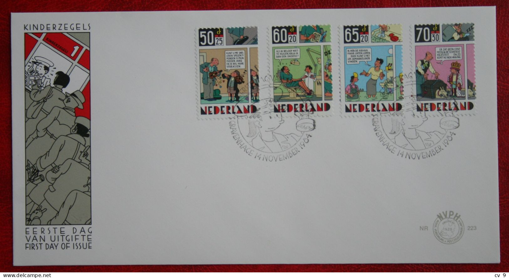 FDC E223 223 Kinderzegel Child Welfare Kinder NVPH 1316-1319 1984 Without Address NEDERLAND NIEDERLANDE NETHERLANDS - FDC