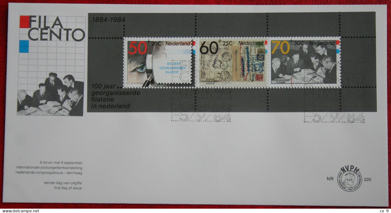 FDC E220 220 FILACENTO  NVPH 1313 1984 Without Address NEDERLAND NIEDERLANDE NETHERLANDS - FDC