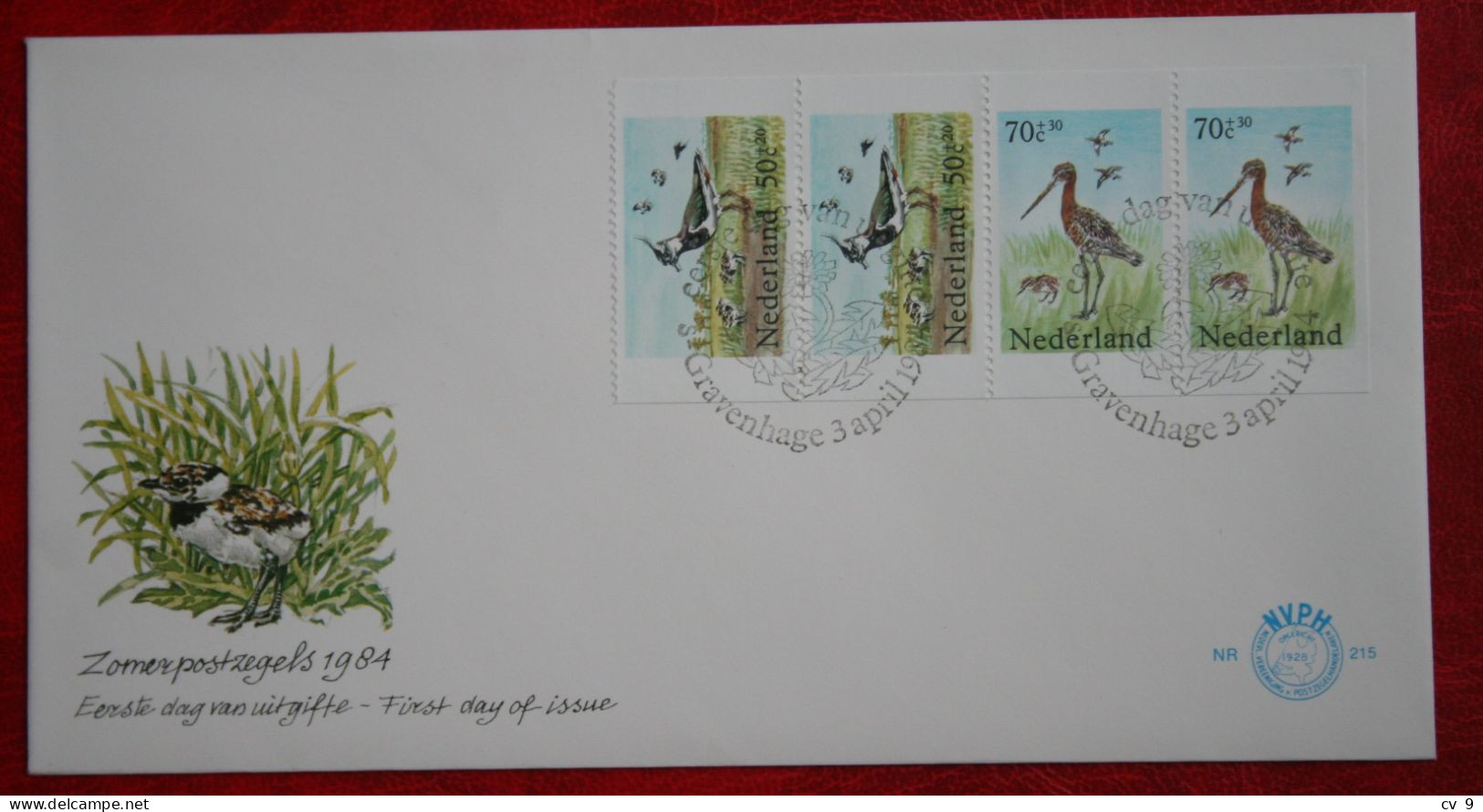 FDC E215a 215a Zomer Summer Sommer Vogel Bird NVPH 1305 1984 Without Address NEDERLAND NIEDERLANDE NETHERLANDS - FDC