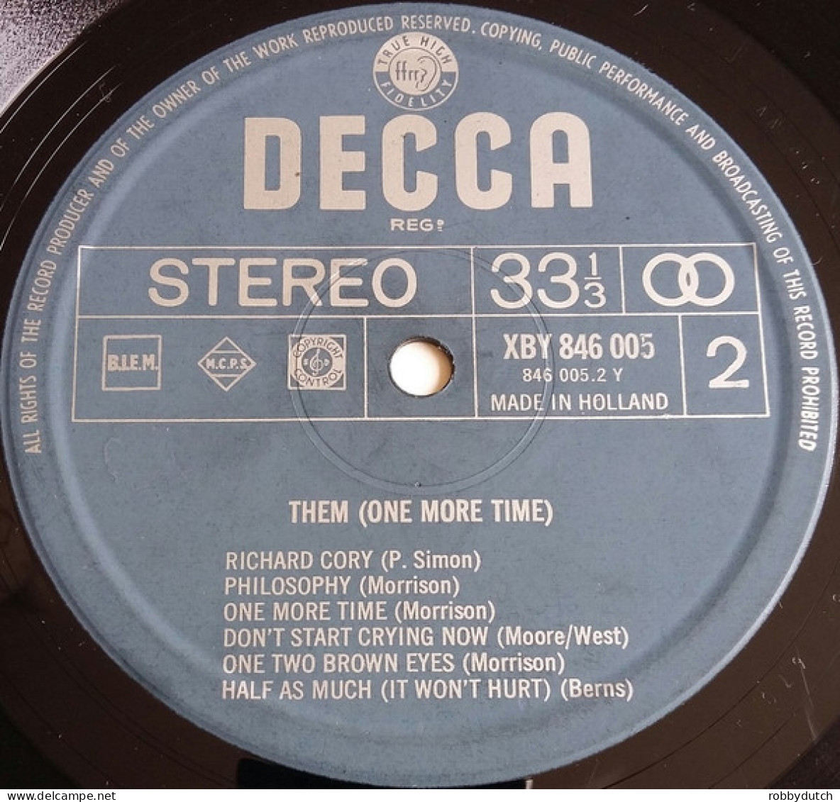 * LP *  THEM - THEM (ONE MORE TIME) (Holland 1966 Stereo EX!!) - Blues