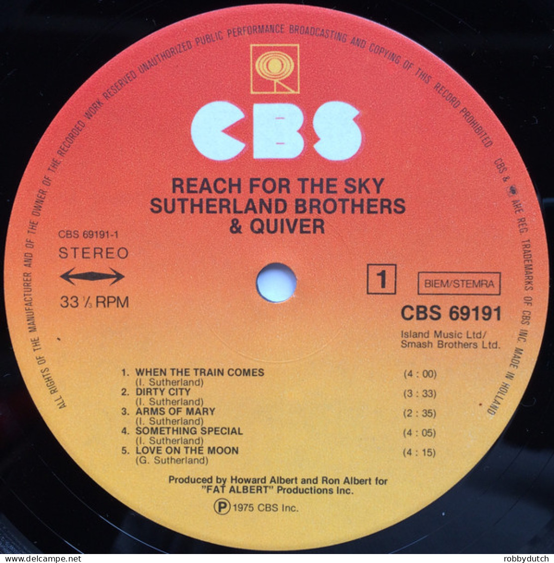* LP *  SUTHERLAND BROTHERS & QUIVER - REACH FOR THE SKY (Europe 1975 EX-) - Country Y Folk