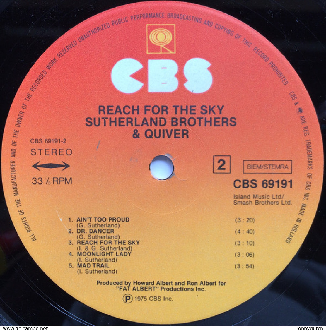 * LP *  SUTHERLAND BROTHERS & QUIVER - REACH FOR THE SKY (Europe 1975 EX-) - Country Et Folk