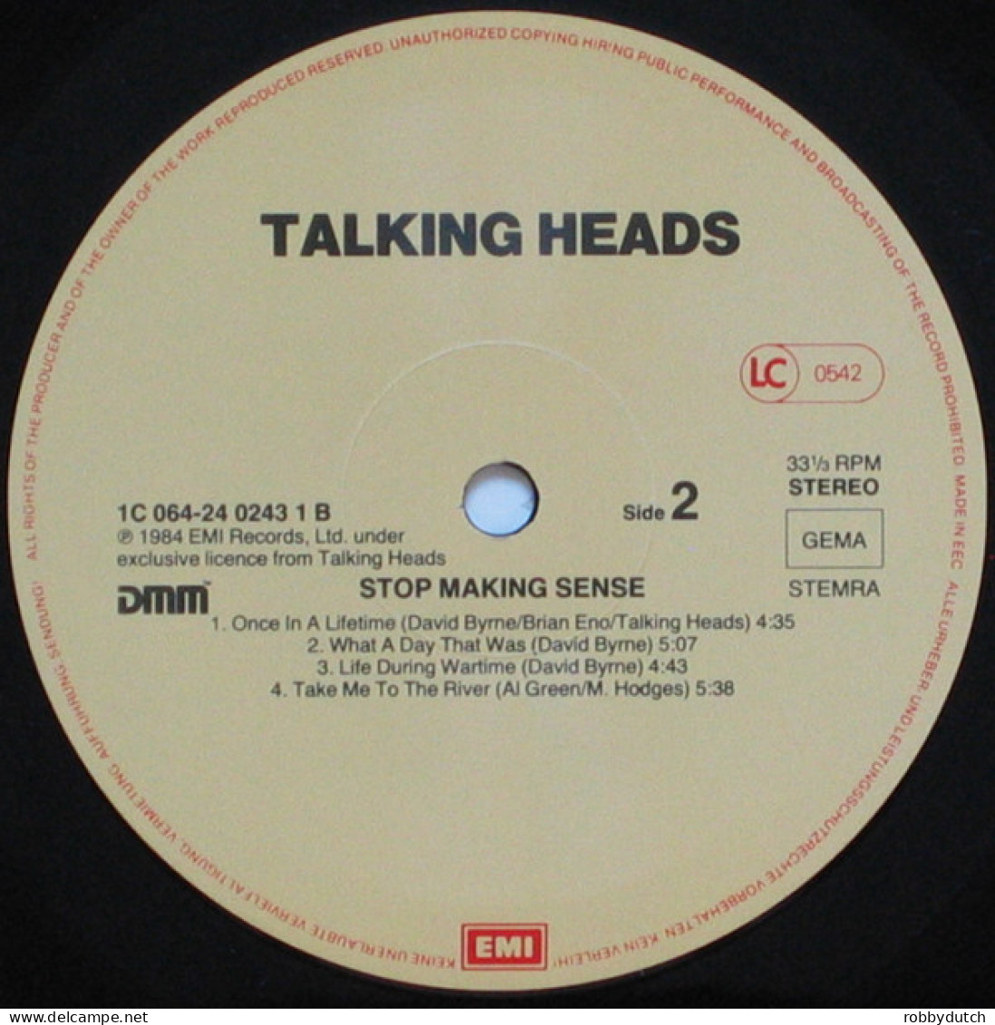 * LP *  TALKING HEADS - STOP MAKING SENSE (Germany 1984 EX-)