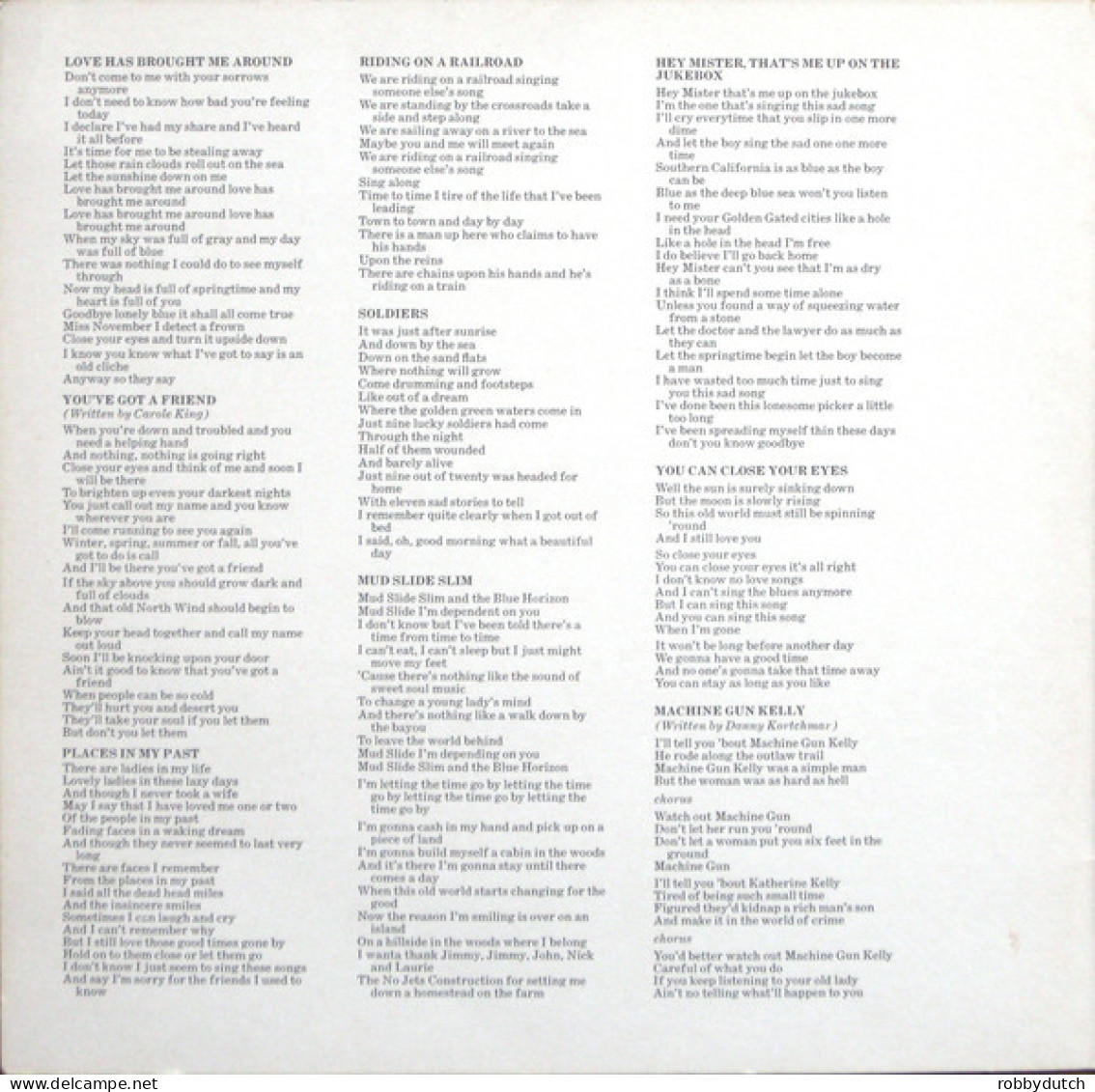 * LP *  JAMES TAYLOR - MUD SLIDE SLIM AND THE BLUE HORIZON (Germany 1971 EX) - Country Y Folk
