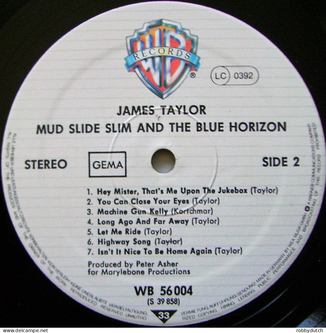 * LP *  JAMES TAYLOR - MUD SLIDE SLIM AND THE BLUE HORIZON (Germany 1971 EX) - Country Et Folk