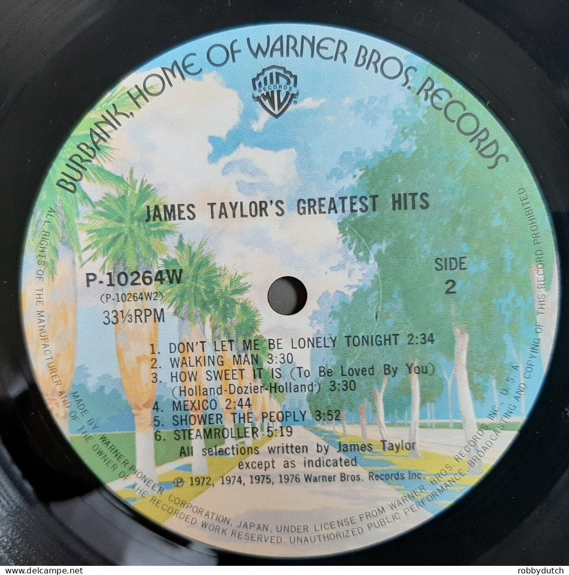 * LP *  JAMES TAYLOR - GREATEST HITS (Japan 1976 EX)