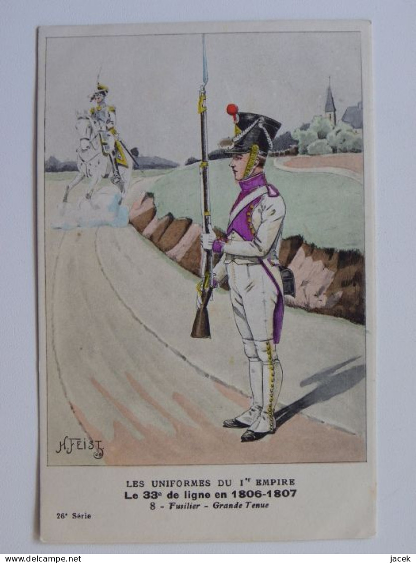 Uniforms Napoleon Army Empire 33 Ligne  / Bucquoy Collection / Old Postcard - Uniformes