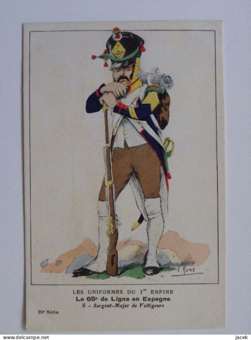 Uniforms Napoleon Army Empire 65 De Ligne  / Bucquoy Collection / Old Postcard - Uniformes