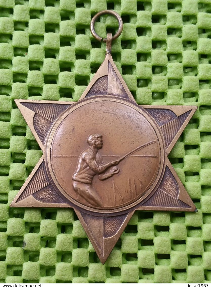Medaille - Zuid - Holland , Prov. Indiv. Kampioen : A.H.B. 1964. -  Originalscan !! - Fischerei