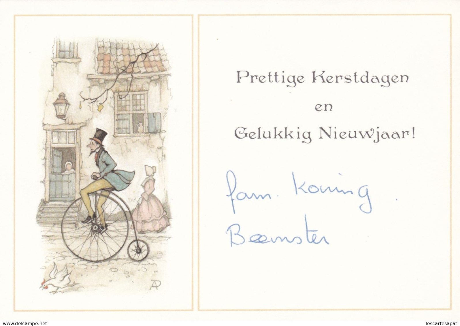 ANTON PIECK - CARTE DE VOEUX - Monocycle - - Pieck, Anton