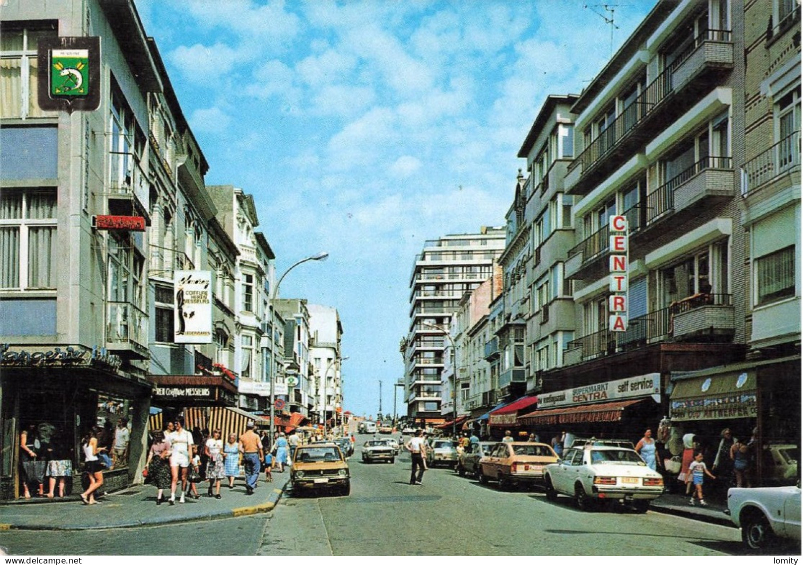 Belgique Wenduine Kerkstraat Rue CPM Voiture Auto  Boutiques Commerces - Wenduine