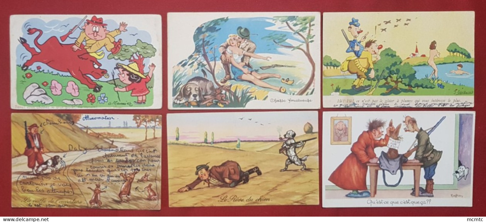 18 Cartes - Chasse , Chasseur , Chasseurs - Caccia