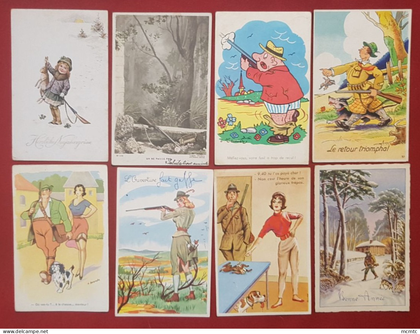 18 Cartes - Chasse , Chasseur , Chasseurs - Hunting