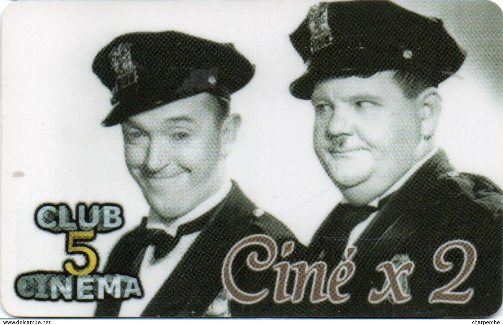 CINECARTE CARD CINE CLUB 5 CINEMA  LAUREL ET HARDY - Entradas De Cine