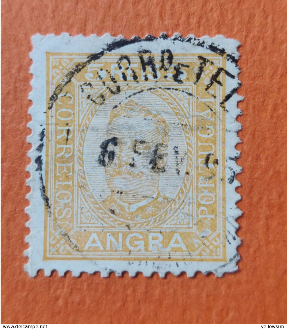 PORTUGAL : Angra - 1892/93 : Yvert N° 1 / Afinsa N° 1 . Oblitéré. (D = 12½) - Angra